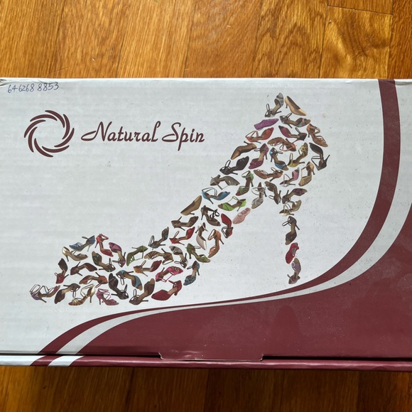 Turquoise ballroom dance shoes - Picture 6 of 6